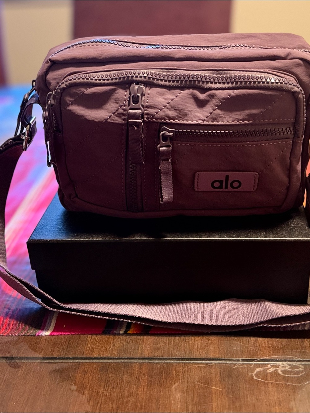 ALO Yoga Crossbody Bag in Mauve